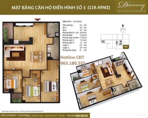 Danh sách các căn hộ 1 - 2 - 3 PN trực tiếp CĐT CC cao cấp Discovery Central 67 Trần Phú
