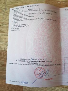 Cần bán lô góc khu TĐC Đất Lành, Vĩnh Thái, Nha Trang