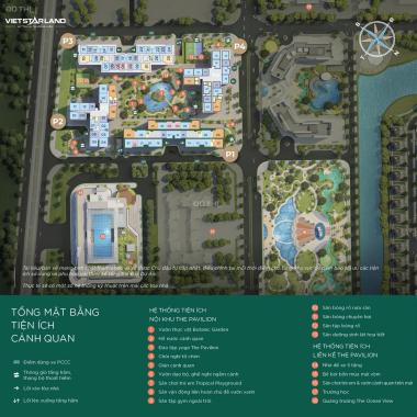 Bán căn góc 2PN-2VS toà Pavilion - Vinhomes Ocean Park, 75m2, 2.4 tỷ