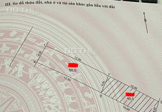 Bán 50m2 đất mt 4m, Tập Thể Thủy Sản-Cầu Bươu, phân lô ô tô tránh, tiện ích KĐT, chỉ 100tr/m2