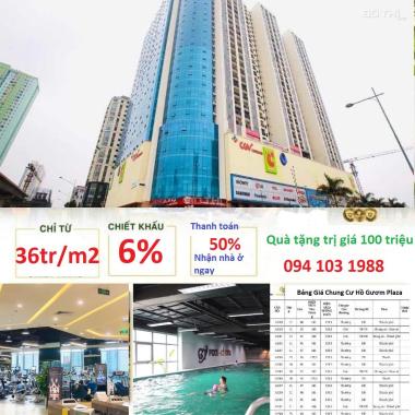 Mở bán đợt cuối chung cư Hồ Gươm Plaza Hà Đông thanh toán 50% NHẬN NHÀ Ở NGAY, ck 6%.lh 0941031988