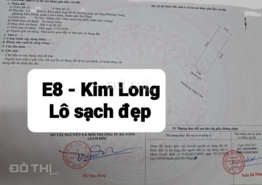 Bán đất khu E8 Kim Long DTĐ: 92.5m2 (ngang 5m), giá: 3,75 tỷ