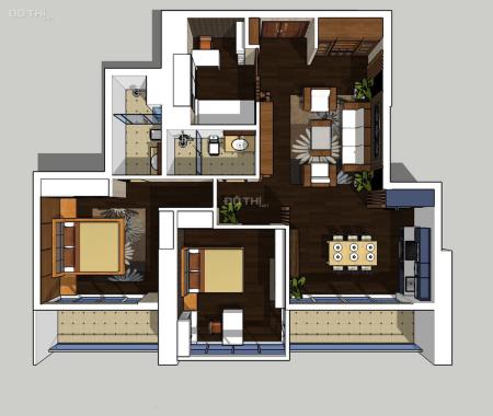 Bán căn hộ 3PN, 2WC 135 m2 chung cư TSQ Euroland Mỗ Lao, Hà Đông, LH: 0984524619
