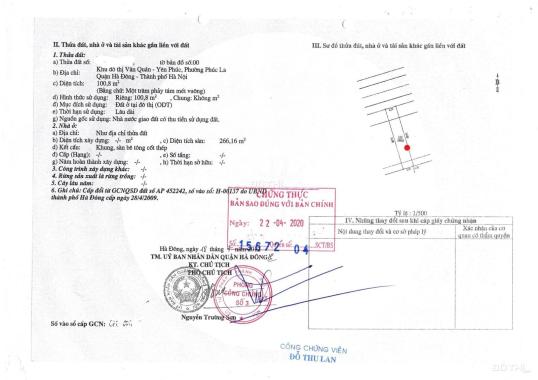 Chính chủ bán căn liền kề TT19 - B6 khu đô thị Văn Quán - Hà Đông