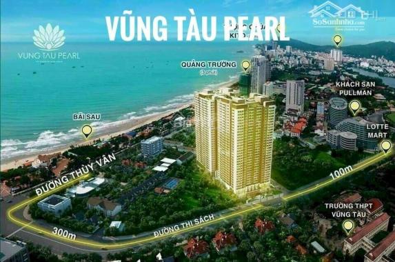Bán căn hộ chung cư dự án Vũng Tàu Pearl đường Thi Sách, cách biển 200m, tầng cao, view đẹp