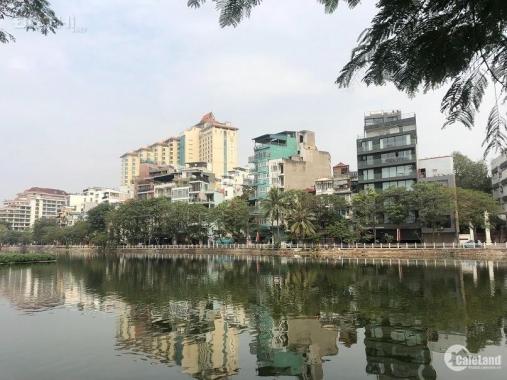 Bán biệt thự mặt hồ Mai Anh Tuấn 300m2 quận Đống Đa, Hà Nội, 100 tỷ 2 mặt tiền 11m, LH 0914333842