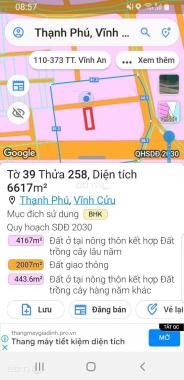 Bán đất 100m2 Ấp 1, Xã Thạnh Phú, gần trục 16, cách đồng khởi 200m, đông dân cư. 720tr