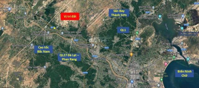 Mặt QL27A, DT 20x50m; 200m tới tốc B - N, sân bay Thành Sơn 5km, 15km tới biển. 3,7 - thỏa thuận