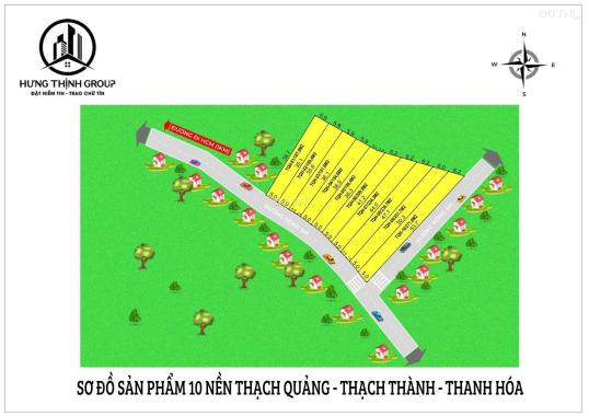 Siêu rẻ Thạch Quảng, Thạch Thành, Thanh Hóa, chỉ từ 234 triệu sở hữu ngay 184m2 lô đất tiềm năng QH