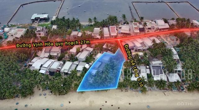 Mặt tiền biển ngay gần khu du lịch nghỉ dưỡng Vịnh Hòa, 1122m2 ô tô vô tận nơi, sổ đầy đủ