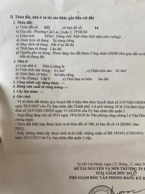 Bán nhà đường số 30 gần chợ cây xoài Q.2 (105m2) 8,5 tỷ tel. 0909 972 783