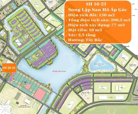 Bán biệt thự đơn lập góc vip khu San Hô, DT 224 m2 Vinhomes Ocean Park Gia Lâm Hà Nội