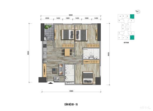 Bán gấp căn góc full nội thất 3 ngủ 82m2 giá 26tr/m2 tại chung cư Eurowindow River Park Đông Trù