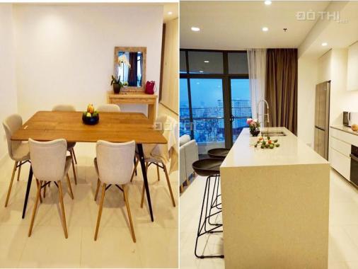 Cho thuê căn hộ City Garden tầng cao 3pn, 146m2 bàn giao đầy đủ nội thất