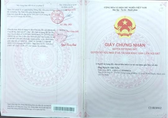 Chính chủ cần bán đất phường Thạnh Phước, Tân Uyên, Bình Dương, giá đầu tư