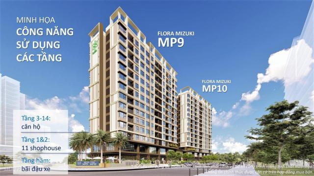 Căn hộ MP9 - 10 60m2 có bancol cho thuê 7.5tr view quảng trường đẹp