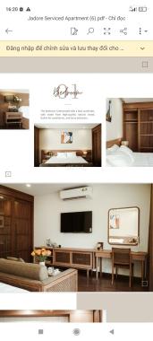 Cho thuê căn hộ cao cấp Liễu Giai, Ba Đình, full nội thất cao cấp, 35m2, 1 ngủ, 12,79 triệu/tháng