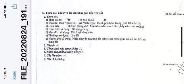 Chủ kẹt quá cần bán gấp lô đất trung tâm Nha Trang - Bao rẻ - bao sạch