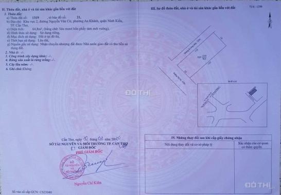Bán đất tại phường An Khánh, Ninh Kiều, Cần Thơ diện tích 65m2 giá 2.5 tỷ