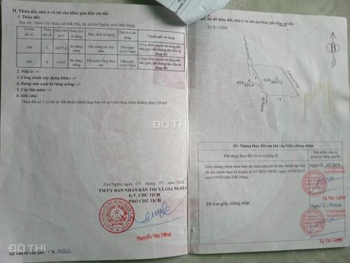 BÁN LÔ ĐẤT RỘNG TẠI XÃ ĐĂK NIA, TP GIA NGHĨA, ĐĂK NÔNG - GIÁ ĐẦU TƯ F0