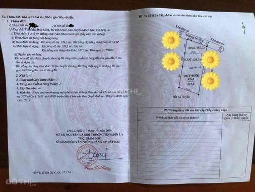ĐẤT NỀN MỘC CHÂU , VỊ TRÍ ĐẸP, PHÙ HỢP KINH DOANH
