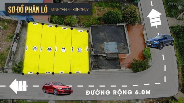 4 lô mặt đường trục chính Minh Tân, Kiến Thụy. Đường nhựa 10.5m giá cực êm