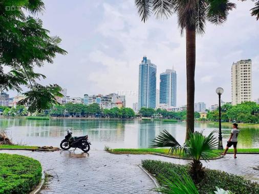 Bán đất tặng nhà mặt phố Trấn Vũ, sổ đỏ 135m2, mặt tiền 12m, 55 tỷ, View Hồ Trúc Bạch