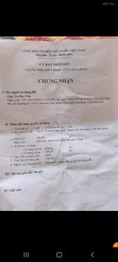 Cần bán nhà tổ 3. Phường Thái Bình. TP. Hòa Bình