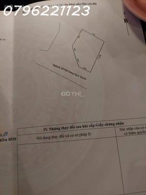 Cần bán đất tổ 6. Phường thái bình. Tp hòa bình.