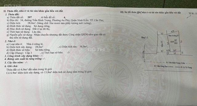Bán nhà góc 2 mặt tiền đường Trần Bình Trọng, kế trường học. Giá 4,4 tỷ