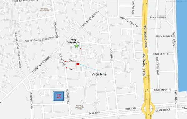 Bán nhà 220m2 kiệt Hoàng Diệu, quận Hải Châu, thông sang Trưng Nữ Vương