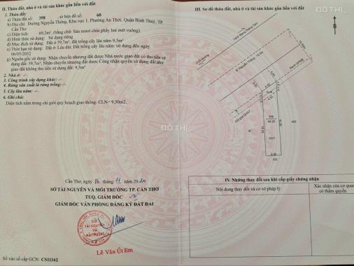 Bán nhà mặt tiền đường Nguyễn Thông. DT 69m2. Giá 3,65 tỷ