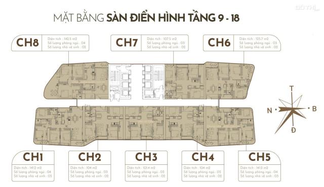 6,5 tỷ căn 3 Phòng Ngủ 108m2 Chung cư cao cấp N01T7 Hanjadin Ngoại giao Đoàn, View cực đẹp