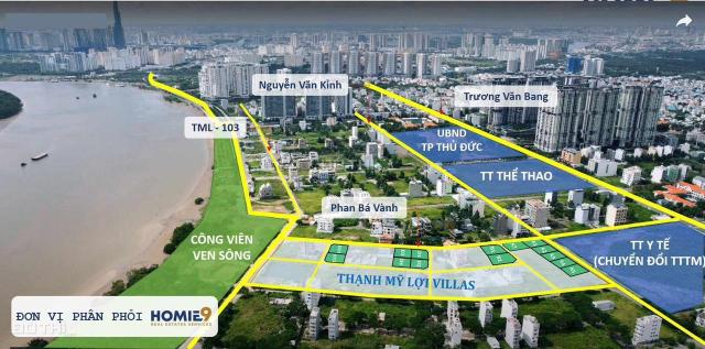 Biệt thự dự án Thạnh Mỹ Lợi Villas, Thạnh Mỹ Lợi. Diện tích 356m2. Giá tốt. Lh 0903652452