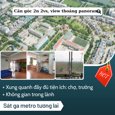 Bán căn hộ góc đẹp, 2n 2vs tại KĐT Đặng Xá, Gia Lâm giá siêu tốt nhỉnh 1 tỷ. 0981044911