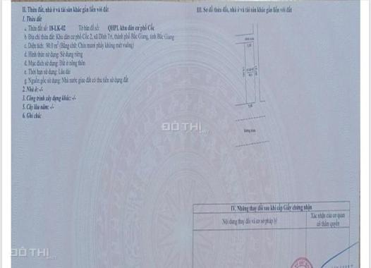 Chính chủ cần tiền bán nhanh lô áp góc Lk02 thuộc KDC Phố Cốc 2 – Xã Dĩnh Trì – TP Bắc Giang