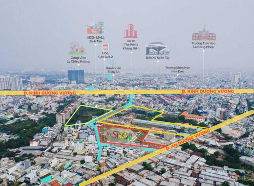 Nhà phố Bình Tân cạnh bên Căn hộ Khang Điên, tiện kinh doanh, cho thuê, sổ sẵn, trả chậm 18 tháng