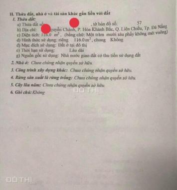 Bán đất đường Nguyễn Chánh, Liên Chiểu, Đà Nẵng