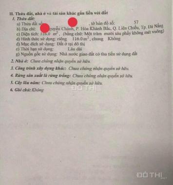 Bán đất đường Nguyễn Chánh, Liên Chiểu, Đà Nẵng