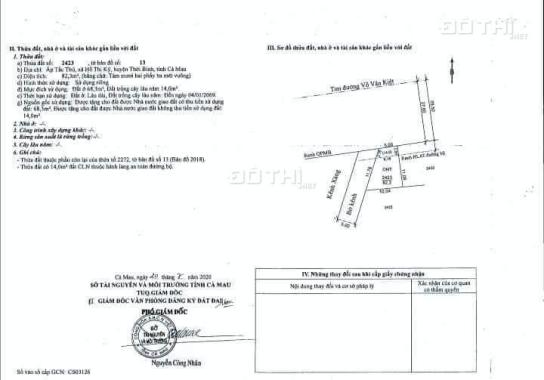 Chính Chủ Bán 3 Nền Liền Kề Sổ Hồng Riêng MT Gần Tuyến Cao Tốc Cà Mau-Cần Thơ