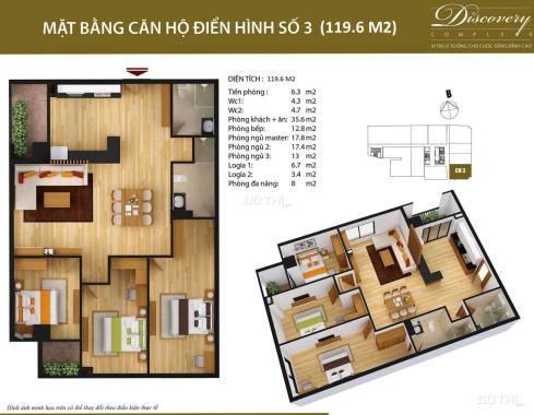 Gia đình cần bán căn hộ 03 căn góc DT 119.5m2 3PN đẹp nhất tại số 8B Lê Trực Ba Đình. LH 0936117955