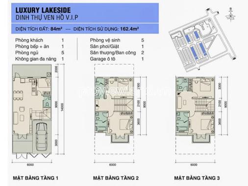 Cần bán Nhà phố tại Simcity Q9 có diện tích 6x14m = 84m2, diện tích sử dụng 162.4m2