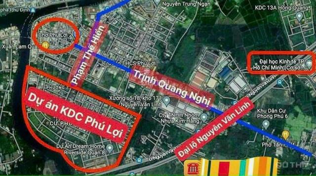 Hàng hot !!! Duy nhất 1 nền mặt tiền Phạm Thế Hiển,Q.8-tọa lạc tại khu dân cư sầm uất