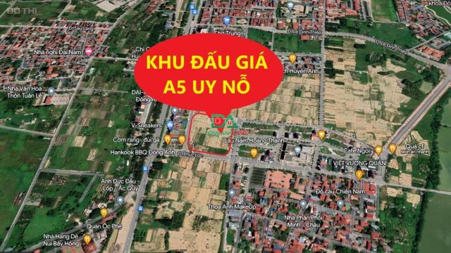 BÁN ĐẤT ĐẤU GIÁ A5 UY NỖ ĐÔNG ANH - KHU VƯỜN ĐÀO KINH DOANH