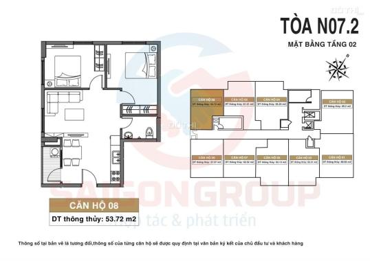 CĂN HỘ 2PN cuối cùng giá 1 tỷ64 nhận nhà dự án Golden Sunrise (N07) Sài Đồng, có hỗ trợ NH