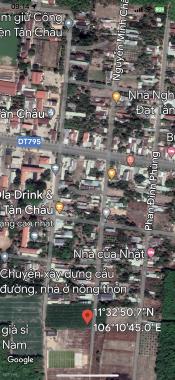 Bán đất MT Đường Nguyễn Minh Châu, Xã Tân Châu, Tân Châu, Tây Ninh diện tích 250m2 giá 4.2 Triệu