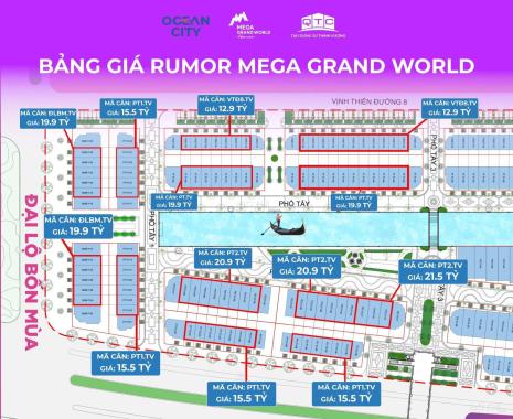 THÔNG TIN CHI TIẾT DỰ ÁN MEGA GRAND WORLD HÀ NỘI