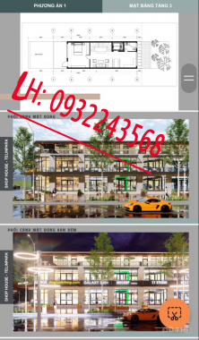 Shophouse Thanh Oai, Hà Nội 126m x 3 tầng Trung tâm Thị trấn Kim Bài, giá CĐT 13 tr/m2