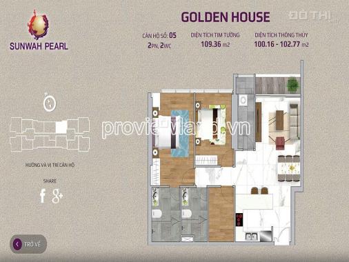 Cập nhật giỏ hàng căn hộ Sunwah Pearl 2 phòng ngủ tháp Golden House