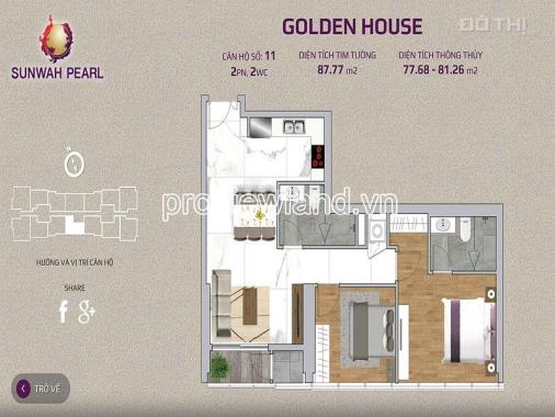 Bán một số căn hộ Sunwah Pear, tháp Golden House, Giá CĐT, TT chia 4 đợt
